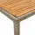 Trädgårdsbord med akaciaträ grå 90x90x75 cm konstrotting