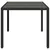 Produktbild 5 för Trädgårdsbord med glasskiva svart 150x90x75 cm konstrotting