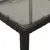Produktbild 8 för Trädgårdsbord med glasskiva svart 150x90x75 cm konstrotting
