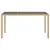 Produktbild 4 för Trädgårdsbord med glasskiva beige 150x90x75 cm konstrotting