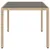 Produktbild 5 för Trädgårdsbord med glasskiva beige 150x90x75 cm konstrotting