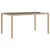 Produktbild 6 för Trädgårdsbord med glasskiva beige 150x90x75 cm konstrotting