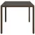 Produktbild 5 för Trädgårdsbord med glasskiva brun 150x90x75 cm konstrotting