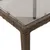 Produktbild 8 för Trädgårdsbord med glasskiva brun 150x90x75 cm konstrotting