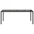 Produktbild 4 för Trädgårdsbord med glasskiva svart 190x90x75 cm konstrotting