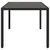 Produktbild 5 för Trädgårdsbord med glasskiva svart 190x90x75 cm konstrotting