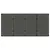 Produktbild 7 för Trädgårdsbord med glasskiva svart 190x90x75 cm konstrotting