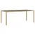 Produktbild 2 för Trädgårdsbord med glasskiva beige 190x90x75 cm konstrotting