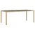 Produktbild 6 för Trädgårdsbord med glasskiva beige 190x90x75 cm konstrotting