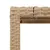 Produktbild 9 för Trädgårdsbord med glasskiva beige 190x90x75 cm konstrotting
