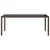 Produktbild 4 för Trädgårdsbord med glasskiva brun 190x90x75 cm konstrotting