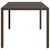 Produktbild 5 för Trädgårdsbord med glasskiva brun 190x90x75 cm konstrotting