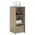 Produktbild 4 för Trädgårdsskåp beige 50x55x115 cm konstrotting