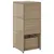 Produktbild 9 för Trädgårdsskåp beige 50x55x115 cm konstrotting