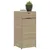 Produktbild 4 för Trädgårdsskåp beige 55x55x111 cm konstrotting