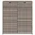Produktbild 6 för Trädgårdsskåp grå 105x55x113 cm konstrotting