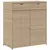 Produktbild 2 för Trädgårdsskåp beige 105x55x113 cm konstrotting