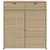 Produktbild 6 för Trädgårdsskåp beige 105x55x113 cm konstrotting