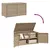 Produktbild 10 för Trädgårdsskåp beige 110x55x60,5 cm konstrotting