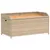 Produktbild 2 för Förvaringsbänk beigemix 100x50x52 cm konstrotting massiv akacia