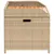 Produktbild 5 för Förvaringsbänk beigemix 100x50x52 cm konstrotting massiv akacia