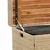 Produktbild 8 för Förvaringsbänk beigemix 100x50x52 cm konstrotting massiv akacia