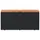Dynbox svart 110x50x54 cm konstrotting akaciaträ