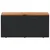 Produktbild 4 för Dynbox svart 110x50x54 cm konstrotting akaciaträ