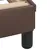 Produktbild 8 för Sängram med huvudgavel brun 90x190 cm konstläder