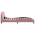 Produktbild 5 för Sängram med huvudgavel rosa 140x190 cm sammet