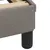 Produktbild 7 för Sängram med huvudgavel taupe 200x200 cm tyg