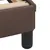 Produktbild 7 för Sängram med huvudgavel brun 200x200 cm konstläder