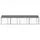 Hundgård med tak och dörrar grå 8x2x2 cm galvaniserat stål