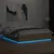 Produktbild 4 för Sängram med LEDs sonoma-ek 200x200 cm konstruerat trä