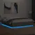 Produktbild 4 för Sängram med LEDs betonggrå 180x200 cm konstruerat trä