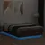 Produktbild 4 för Sängram med LEDs brun ek 150x200 cm konstruerat trä
