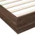 Produktbild 7 för Sängram brun ek 200x200 cm konstruerad trä