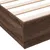 Produktbild 7 för Sängram brun ek 135x190 cm konstruerat trä