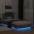Produktbild 4 för Sängram med huvudgavel och LEDs betonggrå 100x200 cm