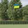 Ukrainas flagga och flaggstång 5,55 m aluminium