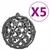 Produktbild 12 för Plastgran 150 LEDs&kulor&snö 120 cm