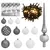 Produktbild 6 för Plastgran 150 LEDs&kulor&snö 120 cm