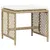Produktbild 5 för Matgrupp för trädgården med dynor 9 delar beige konstrotting