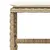 Produktbild 10 för Matgrupp för trädgården med dynor 11 delar beige konstrotting