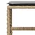 Produktbild 10 för Matgrupp för trädgården med dynor 11 delar beige konstrotting