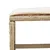 Produktbild 10 för Matgrupp för trädgården med dynor 13 delar beige konstrotting