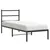 Produktbild 2 för Sängram med huvudgavel metall svart 75x190 cm