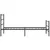 Produktbild 6 för Sängram med huvudgavel och fotgavel svart metall 107x203 cm