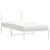 Produktbild 2 för Sängram med huvudgavel metall vit 107x203 cm