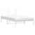 Produktbild 2 för Sängram med huvudgavel metall vit 120x190 cm